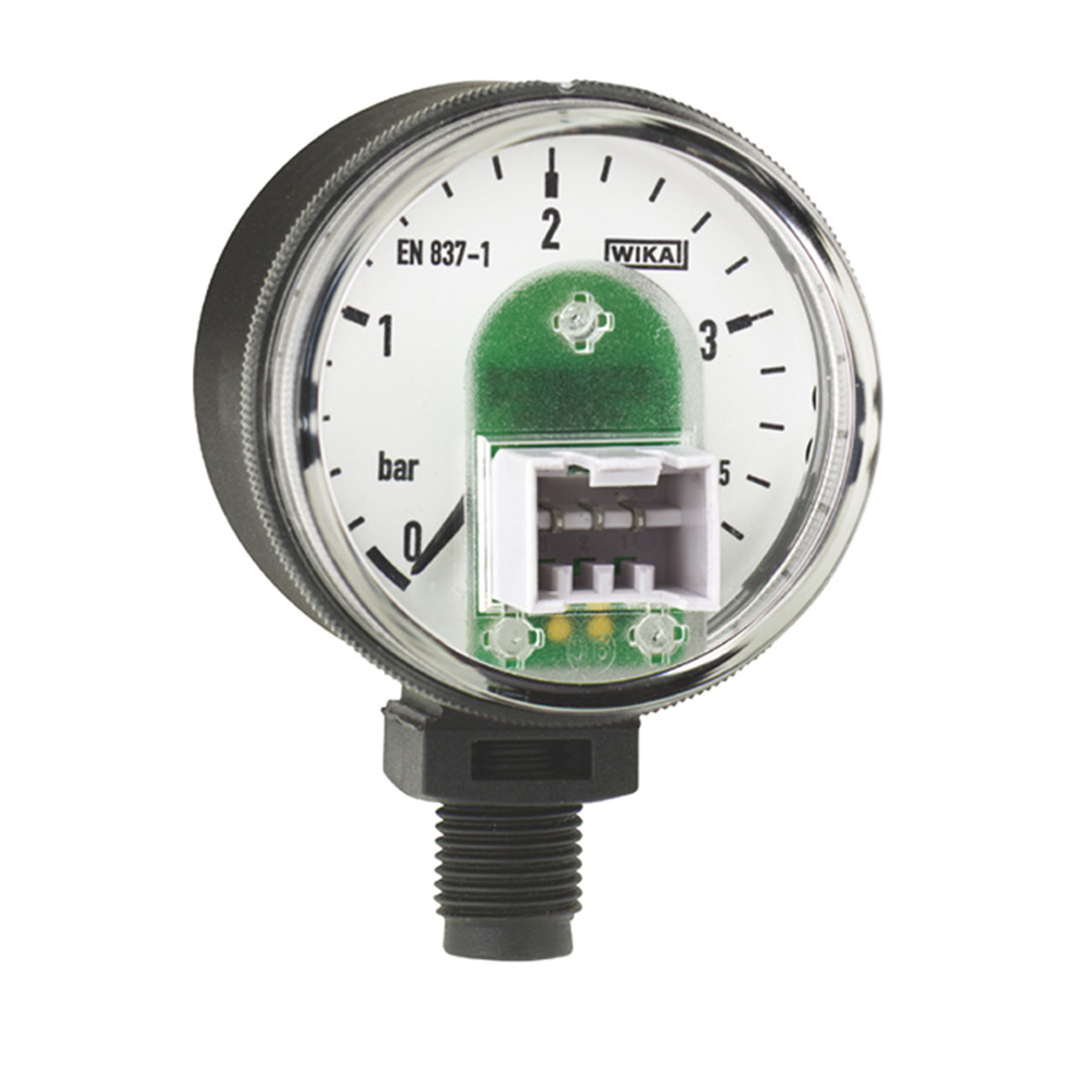 WikaBourdon tube pressure gauge with electrical output signal