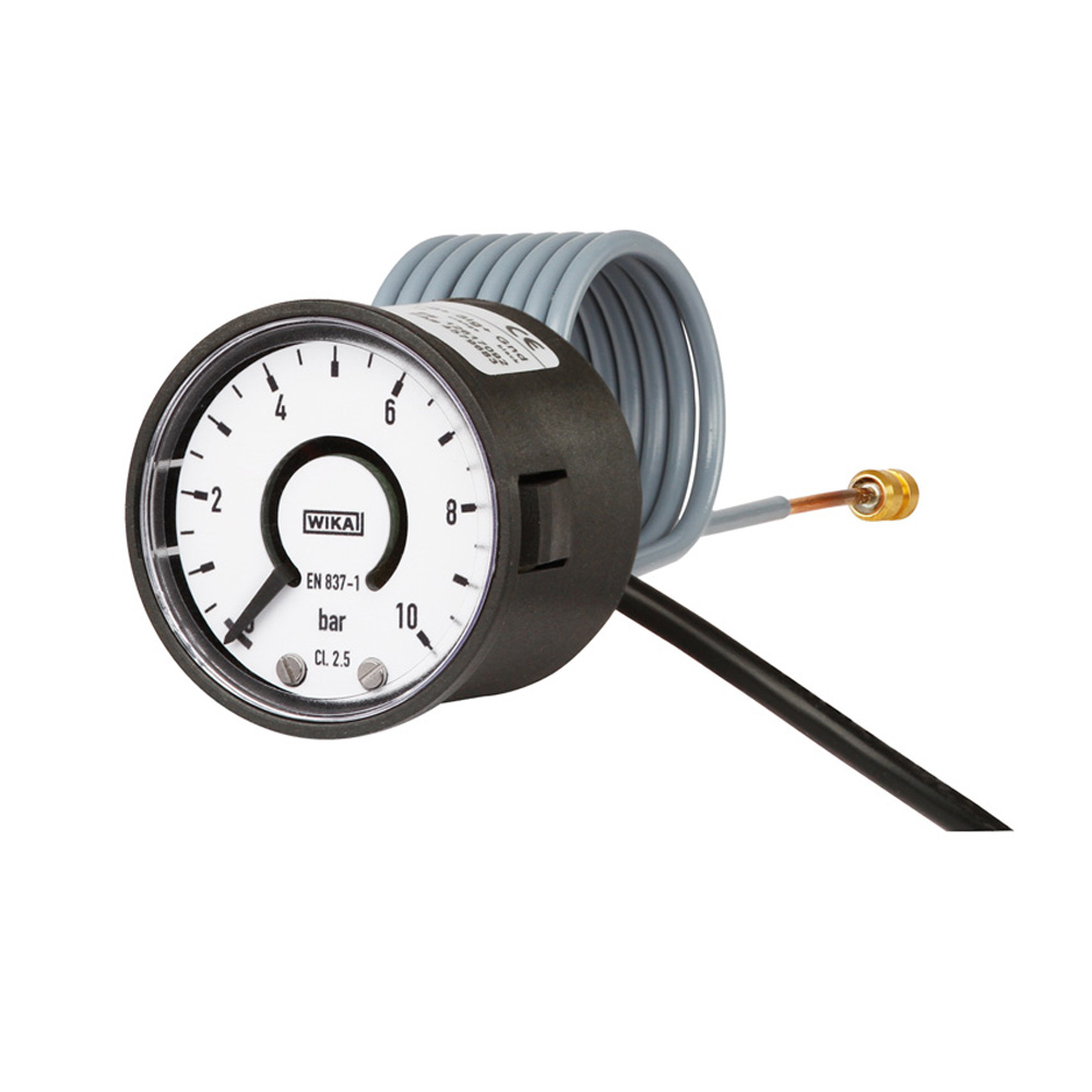 WikaBourdon tube pressure gauge with electrical output signal