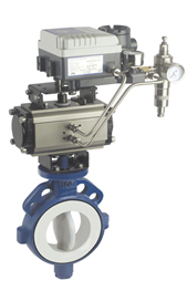 Pneucon Automation Teflon Lined Butterfly Valve