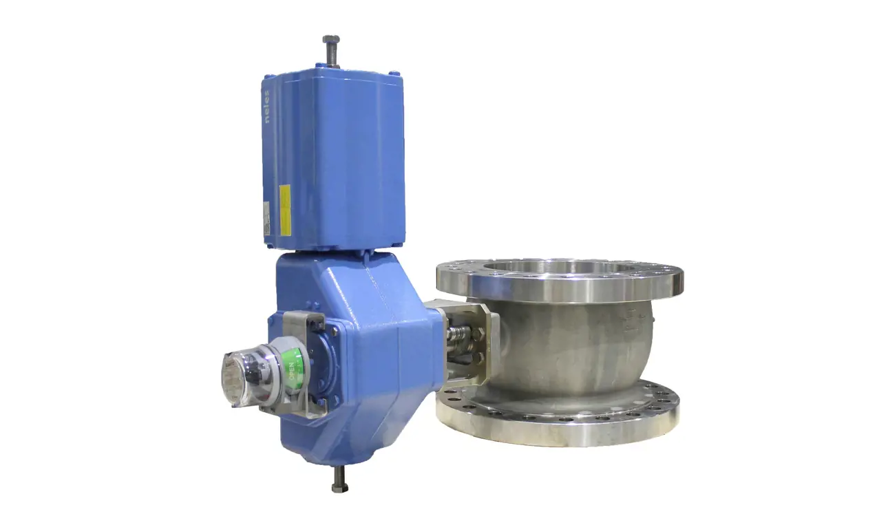 ValmetNeles™ R- series segmented ball valve for on-off applications